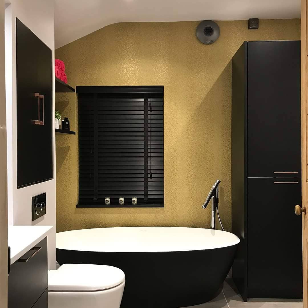 Bathroom redecoration with Zoffany wallpaper in Barrow upon Soar, Leicestershire