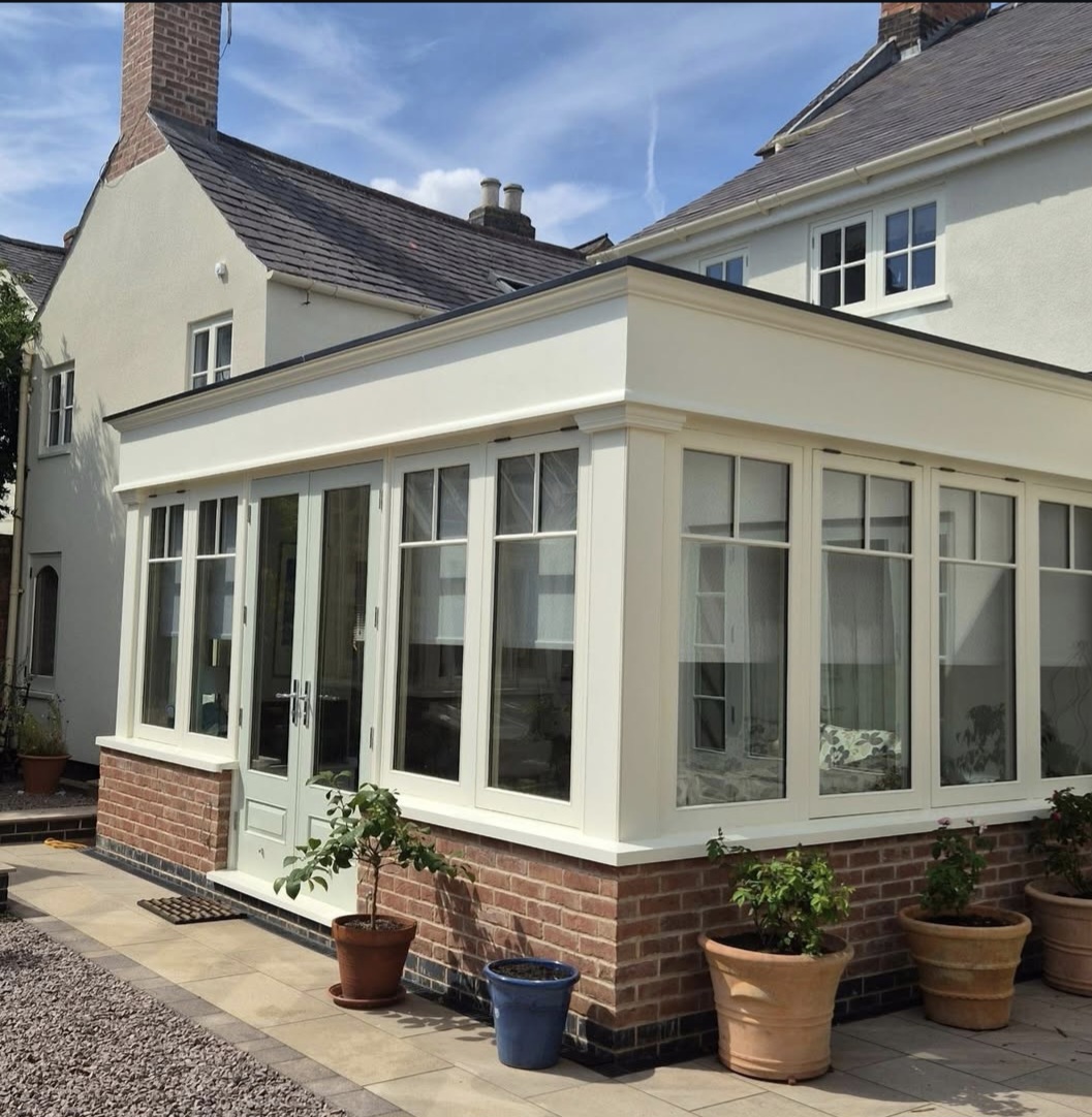 Conservatory and windows repainted in Kibworth, Leicestershire